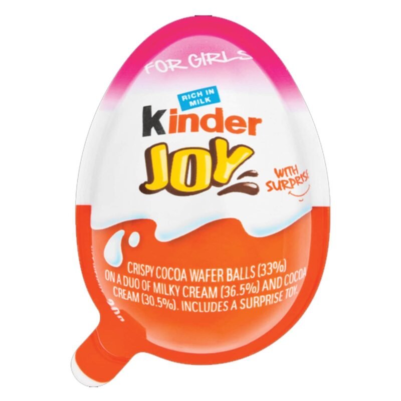 Kinder Joy Chocolate Egg Surprise For Girls 20GR