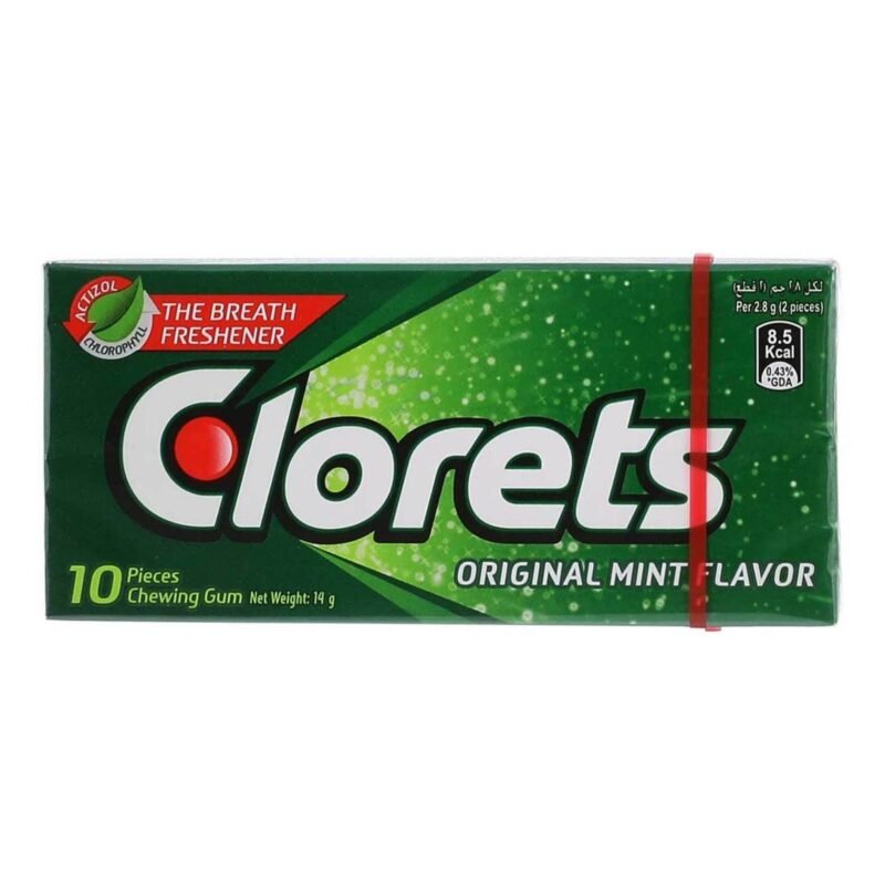 Clorets Chewing Gum Mint 10 Pieces