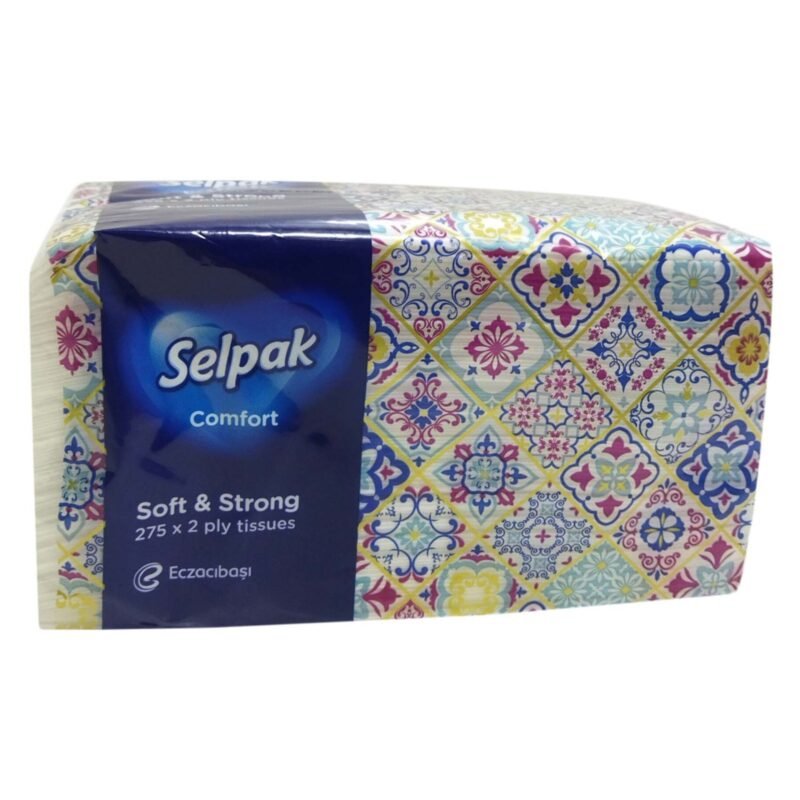386087_main-1.jpg Selpak Comfort Soft And Strong Facial Tissue 275X2 PLy