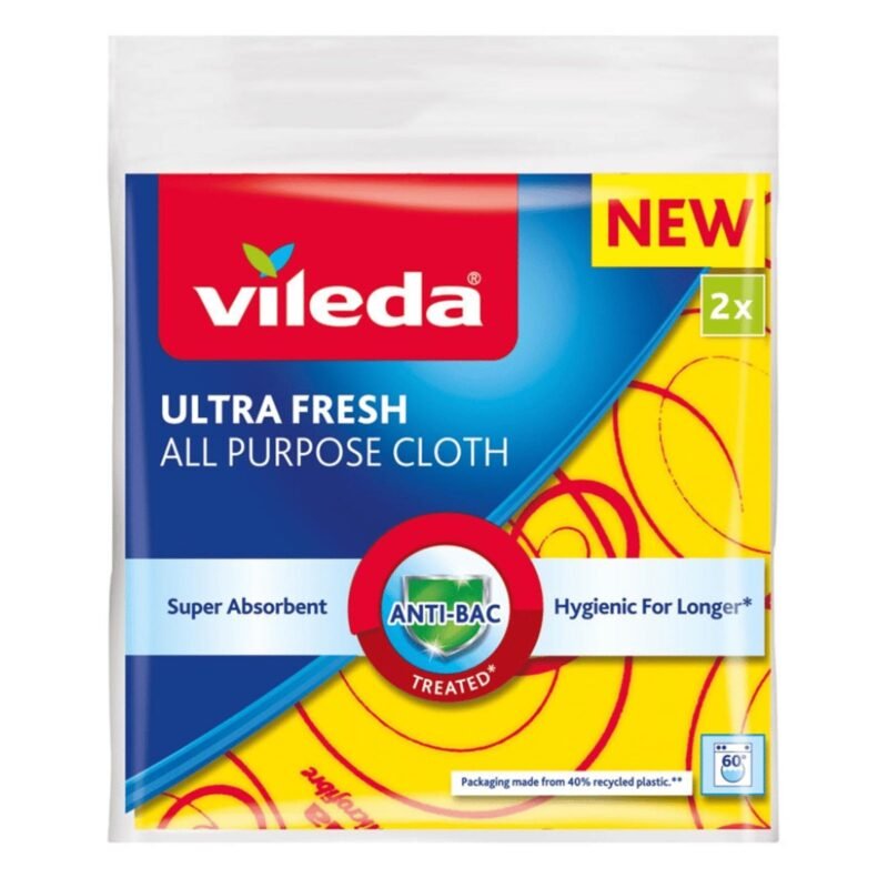 Vileda All Purpose Cloth Ultra Fresh 2 Pieces